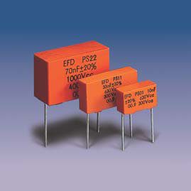 PS*2 (radial) Metallized Polypropylene + Film-Foil Capacitors