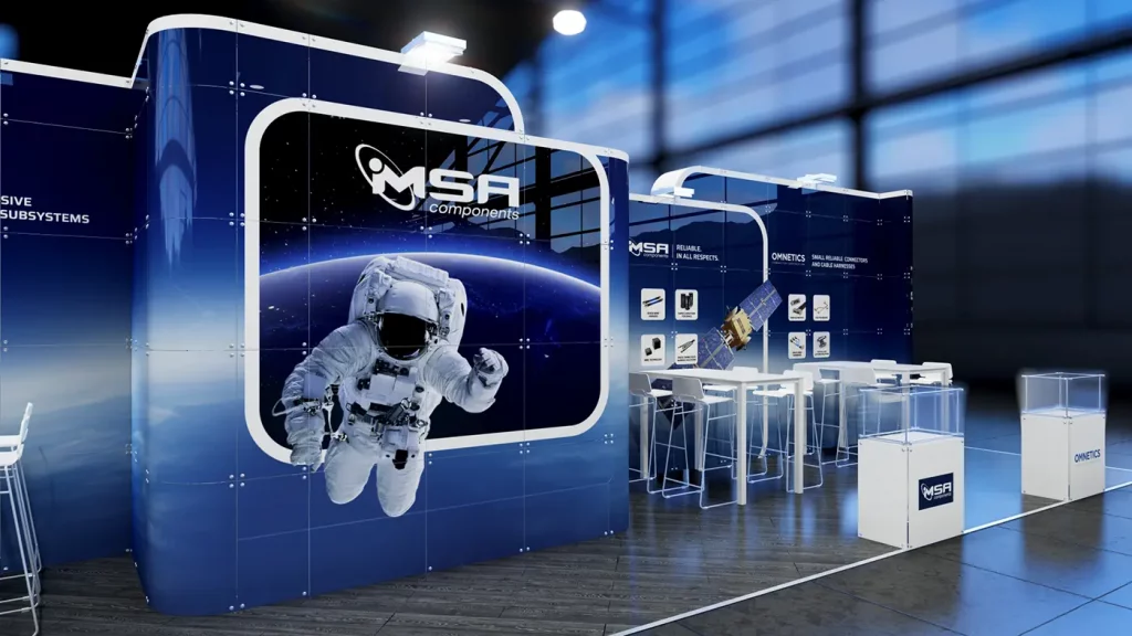 MSA-Components at the Space Tech Expo Europe 2023 in Bremen MSA exhibition booth at Space Tech Expo Europe
