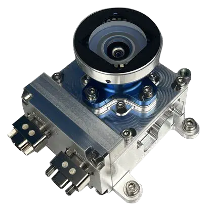 Space cameras for video and imaging from 3D PLUS