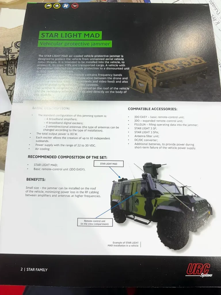 Ensuring Maximum Protection: URC's STAR LIGHT MAD and RF Immunity's Advanced Components URC Systems-Daten