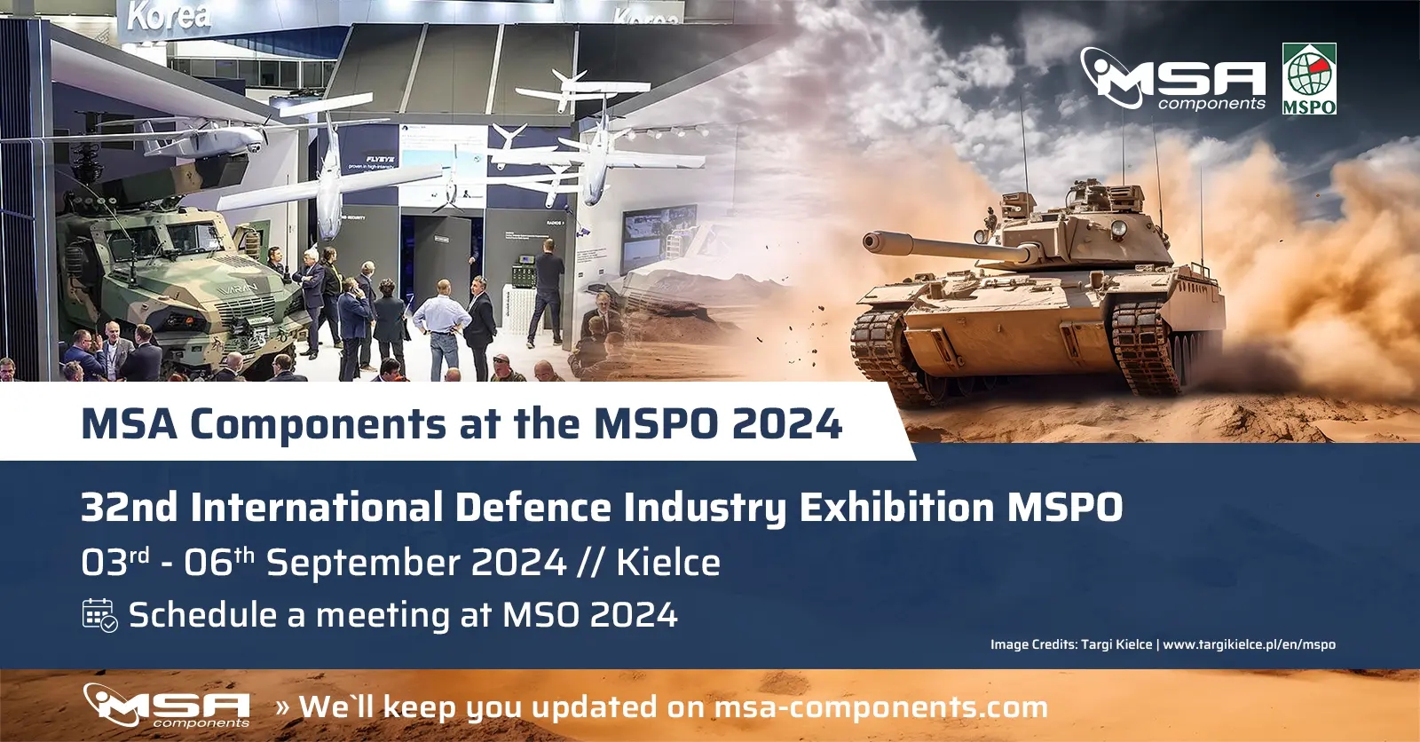 MSPO 2024 in Kielce: MSA Components GmbH informs about advanced solutions for armored vehicles