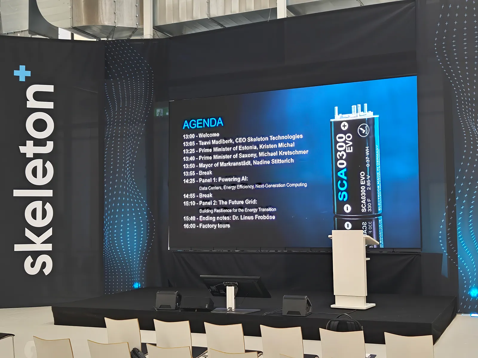 On the Opening of Skeleton Technologies’ Superfactory in Markranstädt, 28 November 2025